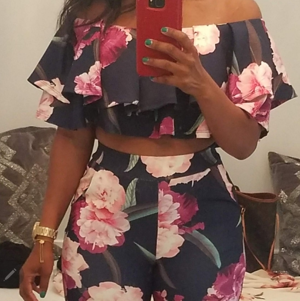 2 piece crip top and legging set